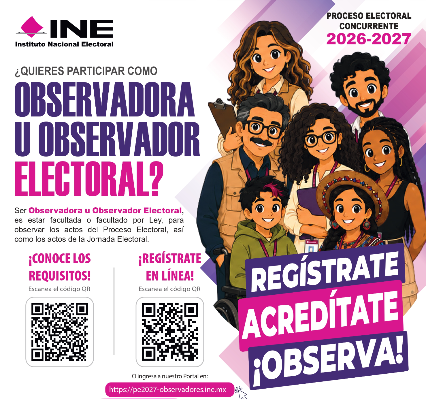 ¿Quieres participar como observadora u observador electoral?